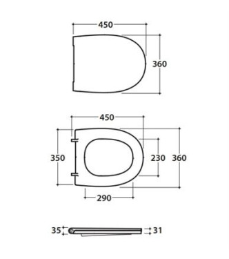 WC seat Globo MODE - LIME, slow closing mechanism