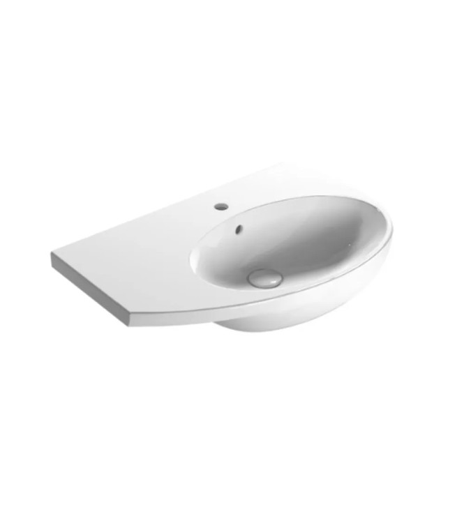 MODE LAVABO SOSPESO DESTRO 70x45 BIANCO LUCIDO