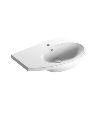 MODE LAVABO SOSPESO DESTRO 70x45 BIANCO LUCIDO
