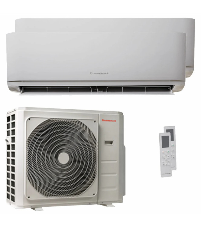 Condizionatore Immergas Serie Thor 12000+12000 BTU Dual Split Inverter  A++/A+ - Unità  esterna 7.9 KW - 3.035045
