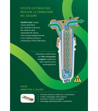 CALEFFI Dispositivo anticalcare elettrolitico con filtro e magnete D. 1"