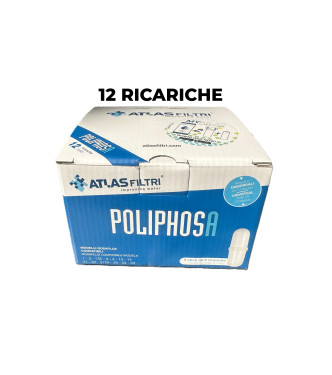 Ricarica Polvere Polifosfato 12pz pronta all'uso Atlas Filtri Poliphos RE5000057 - 12 Ricariche  Anticalcare per Caldaie