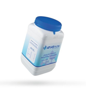 Polvere polifosfato BARATTOLO 1KG Atlas Filtri Poliphos RE8020002 – Ricarica da 1 kg anticalcare per dosatori impianti idrici