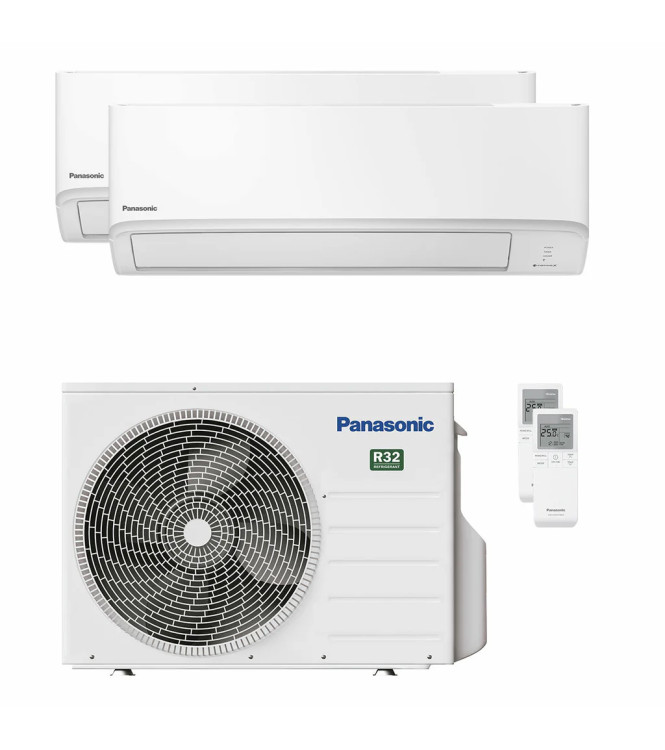 Condizionatore Panasonic Serie TZ dual split 7000+7000 BTU inverter A+++/A++ Wi-Fi – unità esterna 2Z41