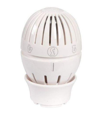 Testa termostatica con sensore a liquido, sistema di aggancio rapido CLIP CLAP