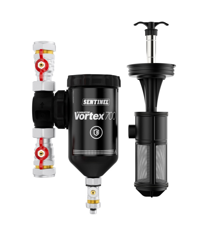 Sentinel ELIMINATOR VORTEX 700 Filtro defangatore grandi dimensioni per pompe di calore ad aria 700 ml 1 - 1/4