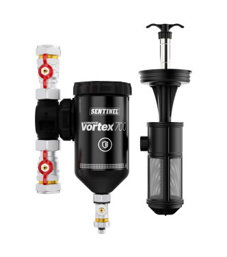 Sentinel ELIMINATOR VORTEX 700 Filtro defangatore grandi dimensioni per pompe di calore ad aria 700 ml 1 - 1/4
