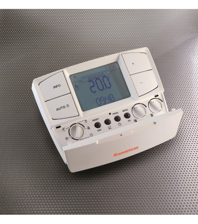 Immergas CAR V2 (Comando Amico Remoto modulante) Cronotermostato modulante retroilluminato con remotazione dei comandi