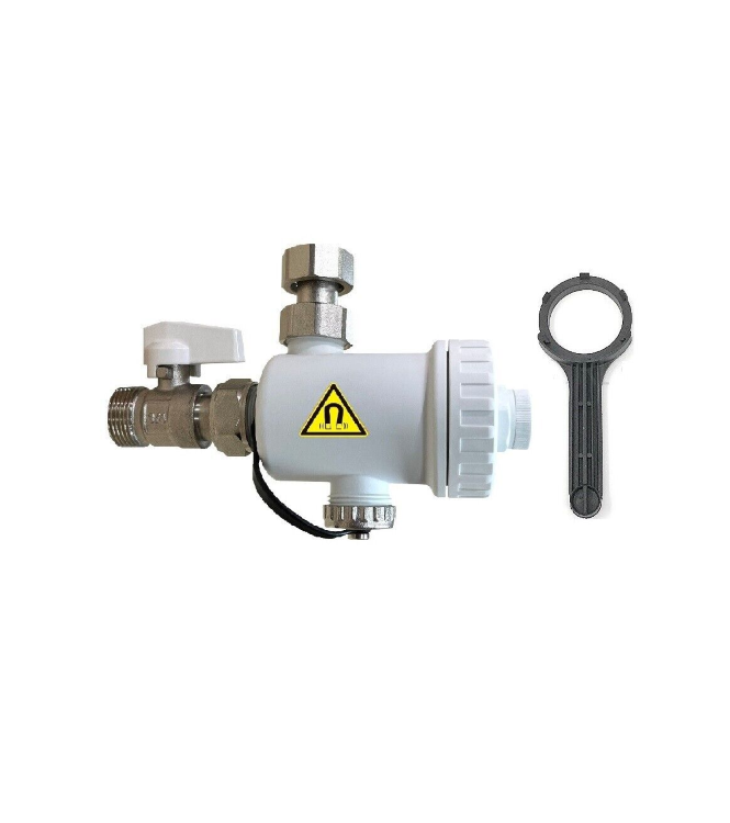 Defangatore magnetico sotto caldaia bianco
