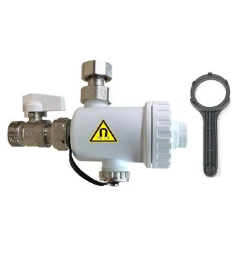 Defangatore magnetico sotto caldaia bianco