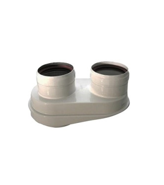 Sdoppiatore Fumi Ø 80/80 mm per Scaldabagni Opalia Camera Stagna- Hermann Saunier Duval 0020221354