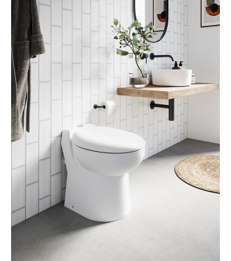 WC con trituratore integrato - Doppio scarico 2/4 lt