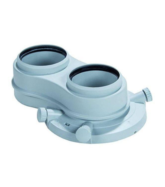 SDOPPIATORE FUMI VAILLANT PER CALDAIA A CONDENSAZIONE Ø  80/80