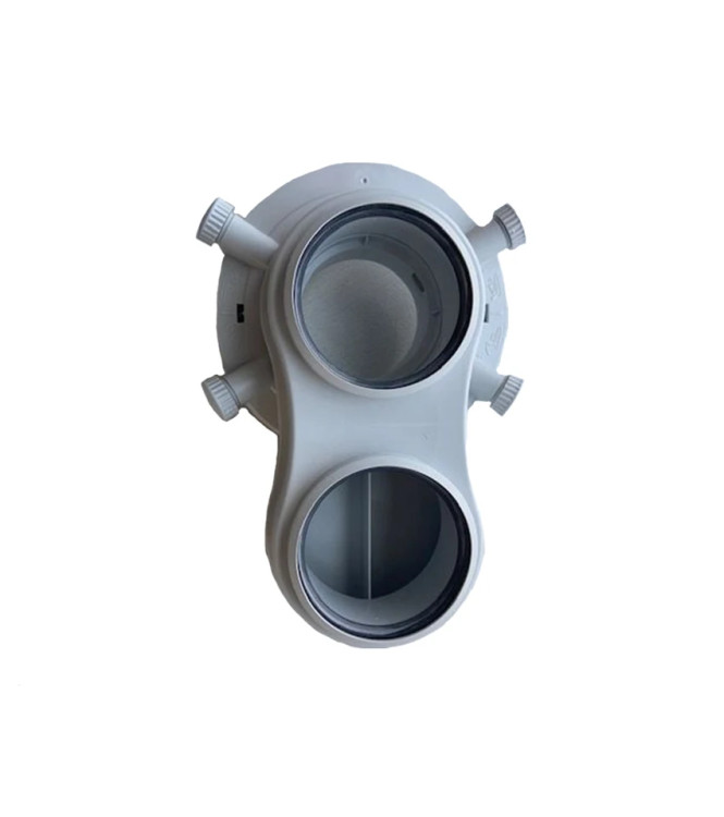 SDOPPIATORE FUMI VAILLANT PER CALDAIA A CONDENSAZIONE Ø  80/80