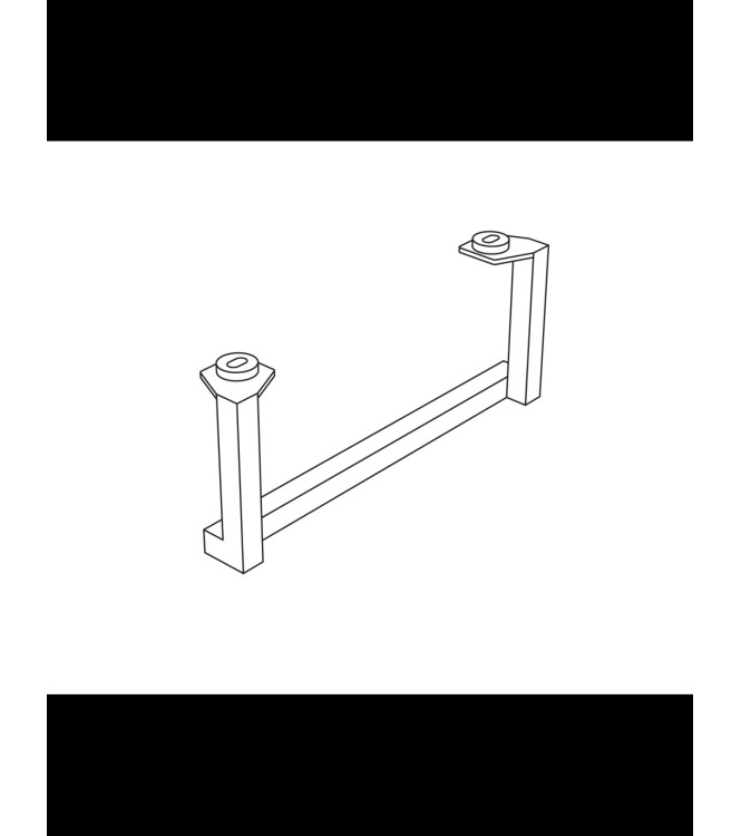 Portasciugamani laterale nero opaco ME002YAR Ceramica Globo per lavabo Mode ME070