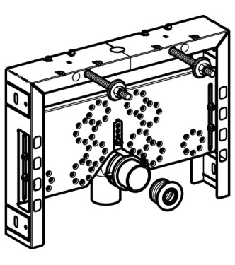 Geberit Combifix Italia per bidet sospeso da Incasso COD. 457.608.00.5